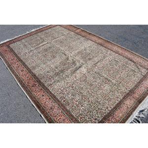 Alfombra Turca Vintage de 6.46x9.6 pies, Alfombra Persa Rosa - Product Image 2