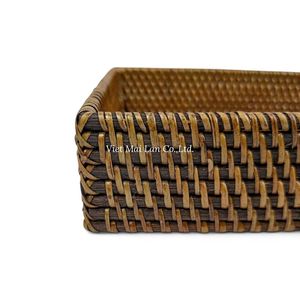 Plateau en rotin fait main de style bohème, design flexible, en provenance du Vietnam, pour le service et la décoration intérieure (vente en gros) - Product Image 3