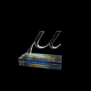 ถ้วยรางวัลคริสตัลอะคริลิคแชมป์พิมพ์ลายโลโก้รีไซเคิลได้ทนทาน - Product Image 5