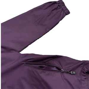 Service OEM pour Hommes Confortable Imperméable Respirant Veste Coupe-Vent à Capuche Fermeture Éclair Pantalon Plus Taille-Teint Uni sur le devant - Product Image 3