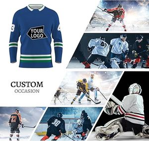 Los más populares de talla grande para adultos, ropa de hockey sobre hielo, elegantes uniformes de diseño de logotipo personalizables - Product Image 1