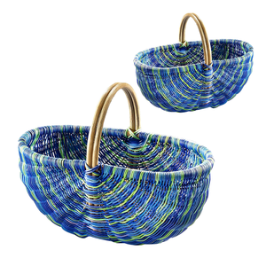 <b>RATTAN</b> HARVEST <b>BASKET</b> PICNIC <b>BASKET</b> From Vietnam With Handles for Easy Carrying and <b>Storage</b> Ideal for Fruit Picking - Product Image 1