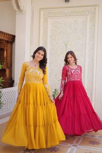 2024 cuello redondo sólido Patchwork pesado 3mm secuencia bordado mujer Casual trabajo hasta el suelo vestido tejido largo elegante vestido de novia - Product Image 3