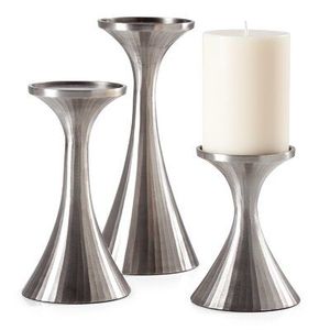 Ensemble de bougeoirs pilier en aluminium de qualité à haut potentiel Bougeoir décoratif de table en métal personnalisé fêtes cadeau de noël - Product Image 4