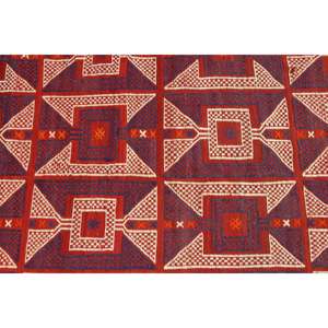 Tapis turc vintage 5,1x7,1 pi (154x216 cm), tapis en laine rouge - Product Image 5