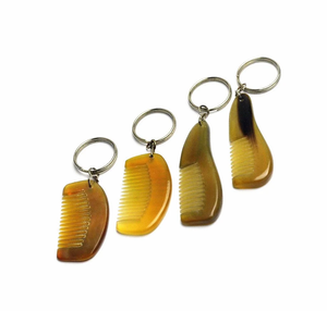 Natural Premium Eco-Friendly Handmade Buffalo Horn <b>Comb</b> with Fine and <b>Wide</b> Teeth for Hair Styling - Product Image 1