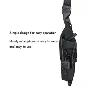 ユニバーサル左側片側ラジオショルダーホルスターチェストハーネスホルダー（双方向無線機トランシーバー用） - Product Image 3