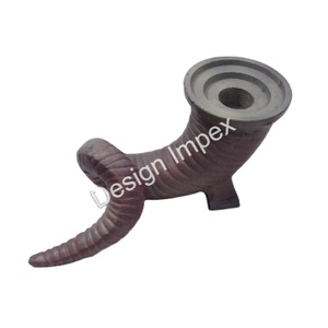 Portavelas de asta de ciervo chapado en oro, exhibición de mesa de una sola pieza, último candelero para boda, decoración de Navidad - Product Image 3