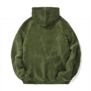 Sudadera con Capucha de Lana 100% de Alta Calidad para Hombre, de Secado Rápido, Transpirable, Ecológica, con Forro Grueso, Personalizable con Logotipo de Marca, Teñido Liso - Product Image 2