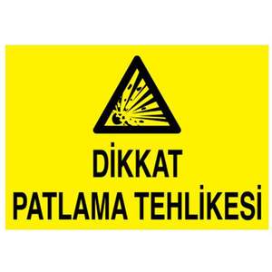 Señal de Advertencia de Peligro de Explosión de Plástico - Product Image 1