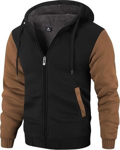 Sudadera con Capucha para Hombre, Manga Raglán, Felpa, Color Sólido, Corte Regular Informal, Ropa de Invierno, 100% Algodón, Secado Rápido, Transpirable - Product Image 1