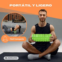 Mobiclinic FitRoller Rouleau de massage léger et polyvalent 14x33 cm Mousse EVA de différentes couleurs pour la prévention des blessures