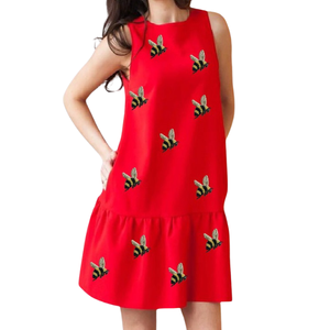 2025 Offre Spéciale personnalisé mode été femmes robes décontractées en gros jour du jeu paillettes à volants vêtements robe à plusieurs niveaux - Product Image 2