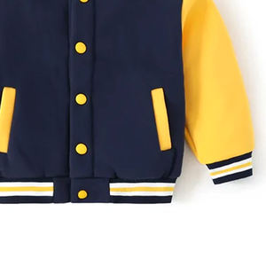 Veste d'université respirante et à la mode de haute qualité pour enfants Vestes décontractées pour enfants Prix bon marché Conception brodée - Product Image 4