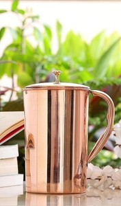 High Quality <b>Copper</b> Water Jug Plain Metal Pitcher with <b>Knob</b> Custom Function Drink Ware Restaurant Home Made Glass PC Material - Product Image 6