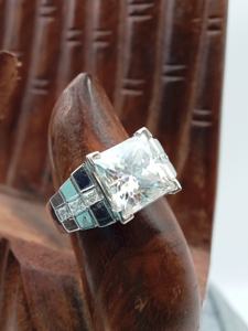 D'VINS JEWELS 1ct Anillo de compromiso con forma de princesa Clásico 14K/18K VVS Lab Grown and Lab Grown Diamond 18K Oro Regalo de boda - Product Image 5