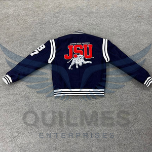 Veste universitaire Jackson State University (JSU) avec logo personnalisé, service OEM, 100% laine, broderie de qualité supérieure, hiver - Product Image 3