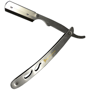 Maquinilla de afeitar de salón de borde recto de acero inoxidable 2023 al por mayor, afeitadora de barba y removedor de vello facial, cuchillas de afeitar de peluquero - Product Image 5