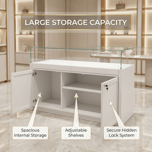 Mobile Vetrina di Design Elegante per Gioielli e Orologi di Grande Successo con Illuminazione a LED, Banco Espositore per Gioielleria - Product Image 5