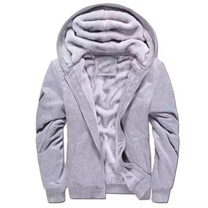 Sweats à capuche zippés décontractés pour hommes, de haute qualité, respirants, 100% coton biologique, manches longues, pour l'hiver - Product Image 6