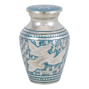 Elegantes Urnas de Cremación para Adultos, Artículos Funerarios Únicos con Diseño de Cenizas Conmemorativas en Metal, Urnas de Cremación con Grabado a Mano - Product Image 4