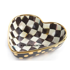 Marbre fini à l'intérieur couleur dorée aluminium métal design élégant bol de service décoratif au chocolat forme irrégulière - Product Image 2