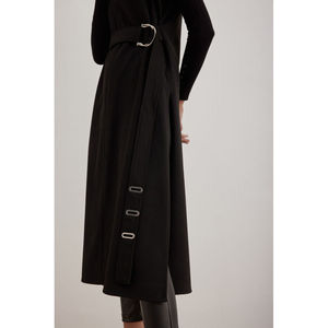 Abrigo Reversible de Lujo para Mujer, Doble Botonadura, Tejido Transpirable Resistente al Viento, con Botones y Borlas Decorativas, Otoño Invierno, Talla XL - Product Image 3