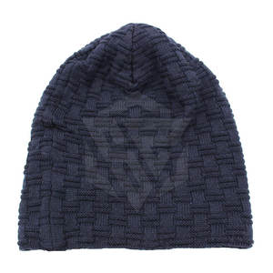 Custom Logo Jacquard 100% Acrylic Winter Season Warm <b>Knitted</b> <b>Beanie</b> Hat Plain Dyed <b>Beanies</b> - Product Image 2