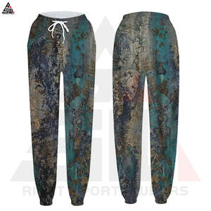 Pantalons de survêtement pour hommes de qualité supérieure, délavés, respirants, décontractés, travail de bureau, Logo personnalisé, étiquette 100% coton par sublimation - Product Image 3