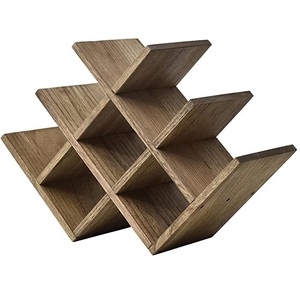 Estante de madera maciza con forma de tambor, gran capacidad, soporte de almacenamiento de botellas, estantes decorativos para el hogar, venta directa de fábrica - Product Image 5