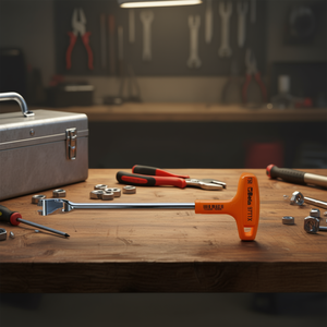 Chrome-Plated <b>Offset</b> Male Wrenches with Handle for Torx Head <b>Screwdriver</b> - Product Image 3