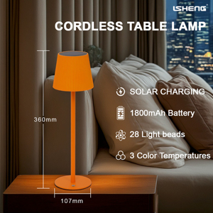 Hiện đại đơn giản năng lượng mặt trời <span class=keywords><strong>LED</strong></span> bảng đèn/đêm | không dây có thể sạc lại điều khiển cảm ứng 3-MÀU mờ thân thiện với môi ABS Pin phòng ngủ - Product Image 3