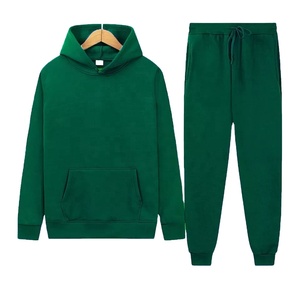 Survêtement d'hiver personnalisé pour homme, épais, à capuche, imprimé, de compression, ensemble de course, vente en gros, tenue décontractée - Product Image 5