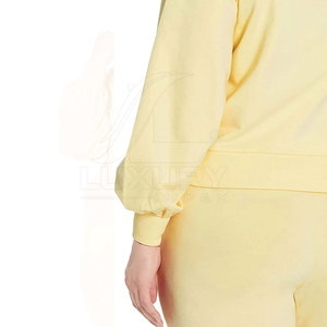LUXURY IMPEX Custom Women <b>Winter</b> Crop <b>Top</b> Hoodie Casual Pullover Cropped Oversize Front Logo High Quality - Product Image 6