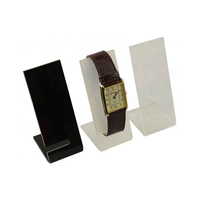 Chevalet d'affichage de montre en acrylique blanc support de montre-bracelet mécanique en plexiglas antidérapant support d'affichage de montre de Bracelet en forme de L