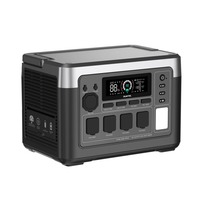 Station d'alimentation portable pour drone P1000E PLUS 1800W 1024Wh avec batterie LiFePO4, générateur solaire, télécommande, charge sans fil, onde sinusoïdale pure