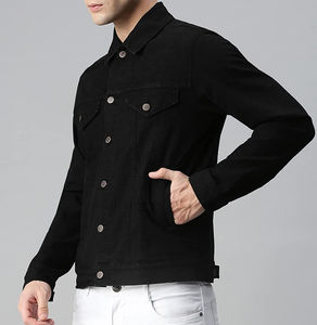 Mens jeans <b>jacket</b> for men offering timeless <b>denim</b> look suitable for streetwear casual events and daily fashion - Product Image 3