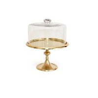 Support à gâteau fini en or poli brillant, Logo personnalisé, dessus de table, décoratif, taille personnalisée, support à gâteau en métal