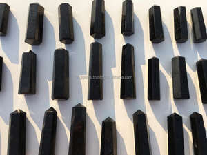 Meilleure vente en gros tour d'obélisque en cristal de tourmaline noire naturelle Style Feng Shui pour la méditation artisanat en pierre semi-précieuse - Product Image 4