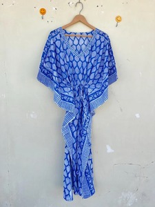 ชุดเดรสแขนกุดผ้าฝ้ายพิมพ์ลายรัดเอวไซส์พิเศษ, ชุดเดรสใส่อยู่บ้านใส่ไปทะเลชุดเดรสแขนกุดสไตล์โบฮีเมียนฤดูร้อน - Product Image 3