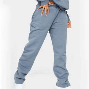 ชุดเซ็ตเสื้อฮู้ดดี้และกางเกงวอร์มผ้าฟลีซเนื้อหนา สีฟ้าคลาวด์ พร้อมโลโก้/สีแบบกำหนดเองใหม่ สำหรับผู้ชาย - Product Image 2