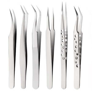 Vetus แหนบถอนขนตาเพิ่มวอลลุ่มแหนบขนตาสแตนเลสพร้อมปลายแหลมสำหรับการต่อขนตาที่สะดวกสบาย - Product Image 4