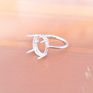 Copa de bisel con parte posterior abierta redonda de 7-30 MM, pinza sólida de Plata de Ley 925 sin anillo de piedras preciosas, fabricante de joyería fina - Product Image 1