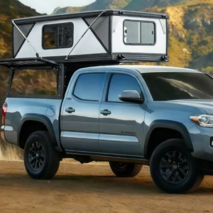 Nouveau style 4X4 Hardtop en aluminium pour pick-up, coque de <span class=keywords><strong>camping</strong></span> sur le toit, auvent de voiture, tente de toit pour Tacoma Tundra BT50 - Product Image 4