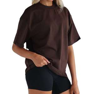 Camiseta informal de talla grande para mujer, logotipo bordado, estampado cómodo - Product Image 6