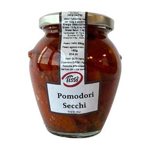 Tomates Secos en Rodajas Tissi 314 ml X 6 Unidades 0.29 kg Fruit S.A.TOS S.P.A. - Product Image 1