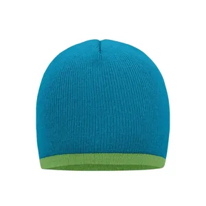 Customizable Contrasting Border <b>Beanie</b> Cap for Promotional Hoodies & Sweatshirts - Product Image 3