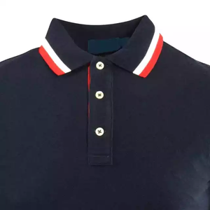 เสื้อยืดคอโปโลผ้าฝ้ายระบายอากาศแขนสั้นสำหรับผู้ชายเสื้อกอล์ฟแบบหรูหราสำหรับ2023พิมพ์โลโก้ได้ตามต้องการ - Product Image 5