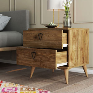 Chevets AFOSSA, chevet de chambre à coucher, chevet moderne, armoire de chevet, unité d'armoire en bois en provenance de Turquie - Product Image 2