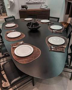 Tapete de Cuero de Estilo Moderno y de Alta Gama, Decoración para Mesa de Comedor para el Hogar y Restaurantes, Vajilla de Diseño de Lujo de la Mejor Calidad - Product Image 4